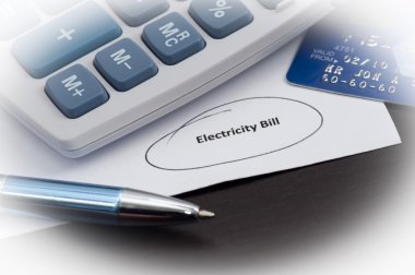 Electricity Bill White Fade clipart