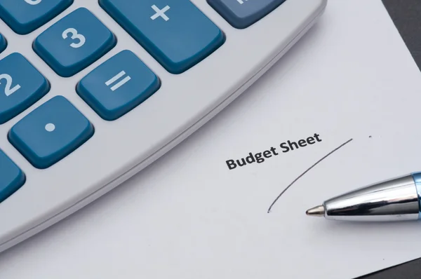 Költségvetésének lapos — Stock Fotó