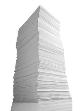 Stack of papers documents office business clipart