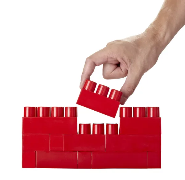 Giocattolo lego blocco costruzione educazione infanzia — Foto Stock