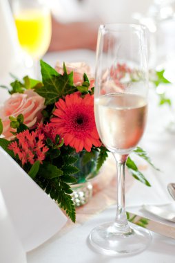 The table decoration of a celebration clipart