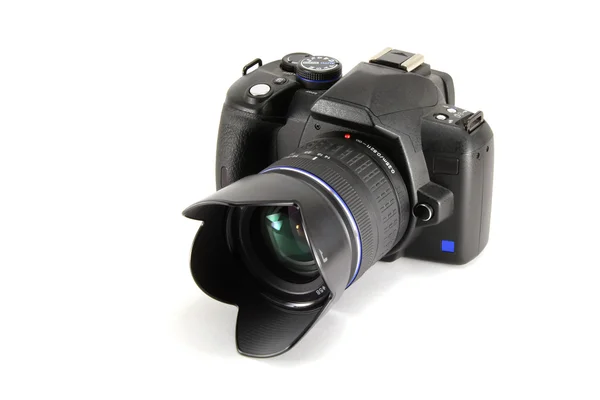 Dijital SLR fotoğraf makinesinin sağ Üstten Görünüm — Stok fotoğraf