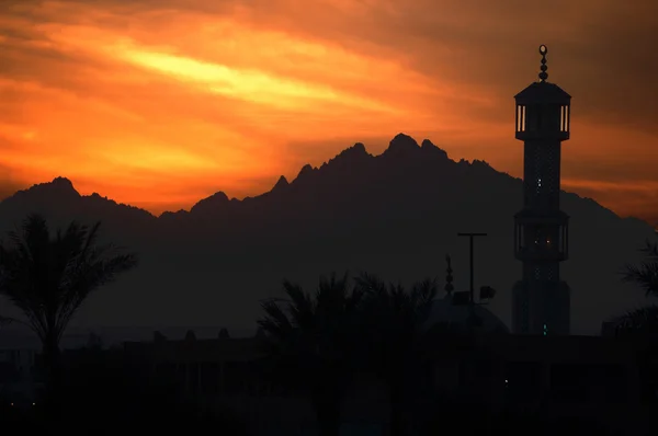 Meczet na zachód słońca — Zdjęcie stockowe