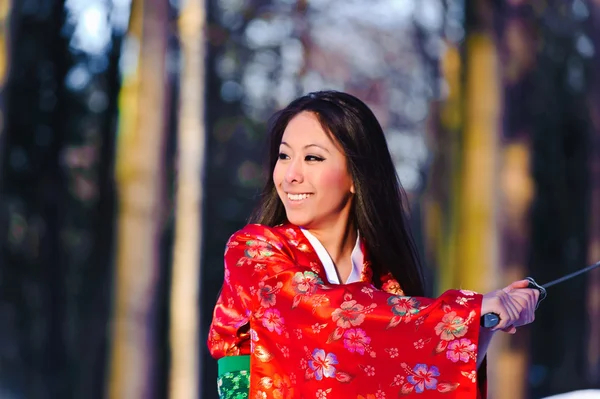 Jovem mulher japonesa — Fotografia de Stock