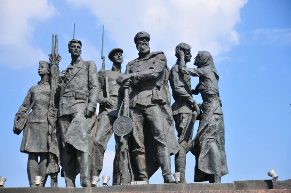 記念碑の擁護者を封鎖レニングラード — ストック写真