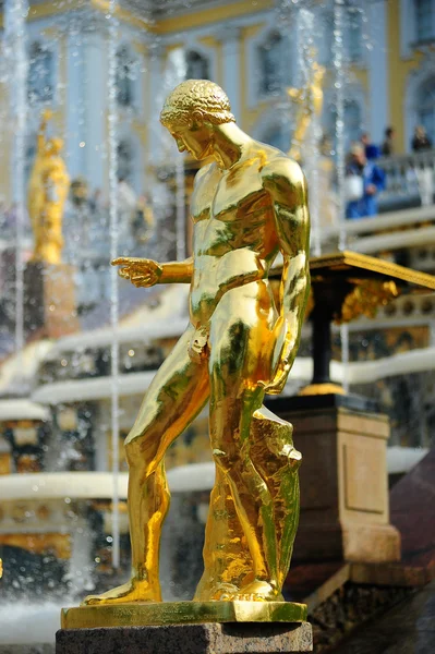 Fountains of Petergof, Saint Petersburg, Russia — Stock Photo, Image