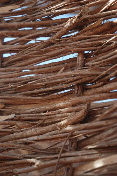 Плетені дерев'яний паркан — стокове фото