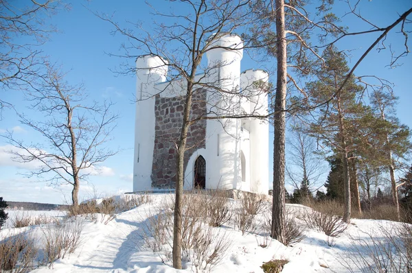 stock image Fort in park Monrepo in Vyborg