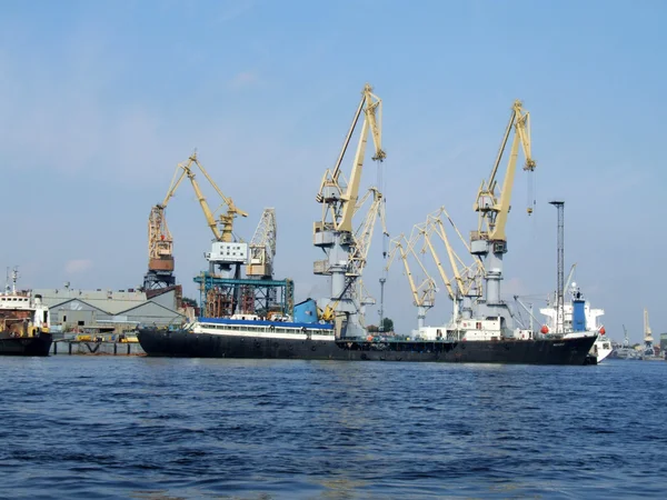 stock image A port facility in Saint Petersburg, Russia