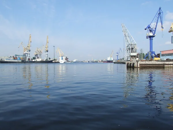 stock image A port facility in Saint Petersburg, Russia