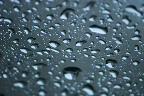 Krople deszcz na szkle — Zdjęcie stockowe