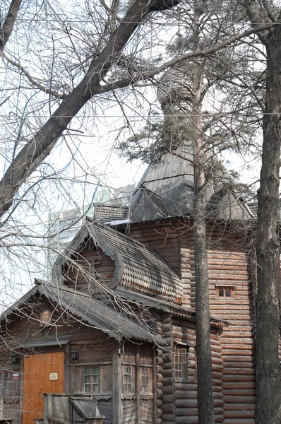 stock image Russia, Moscow. The wooden church