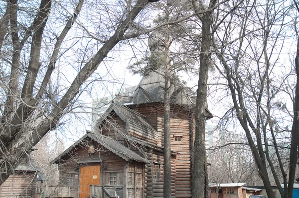Russia, Moscow. The wooden church — Stock Photo, Image