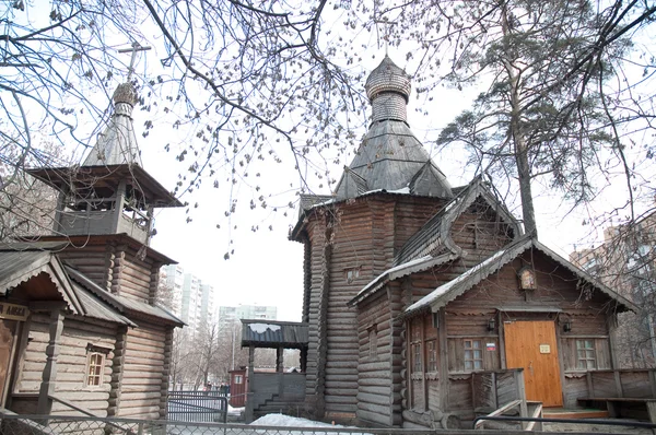 Россия, Москва. Деревянная церковь — стоковое фото