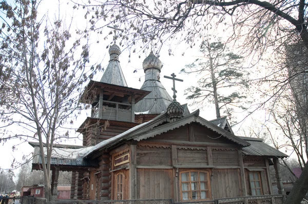 Russland, Moskau. die Holzkirche — Stockfoto