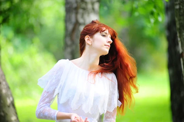 Red haired woman — Stock Photo, Image