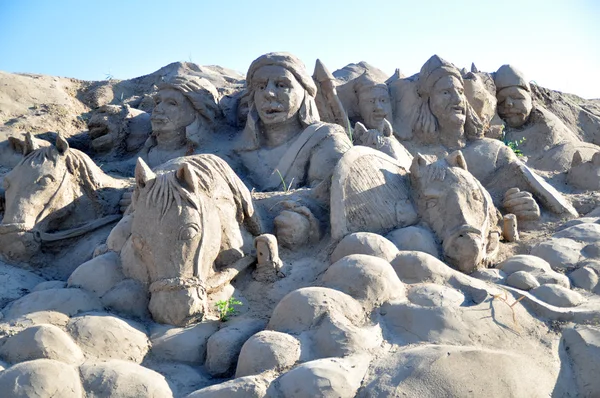 砂雕塑 — 图库照片