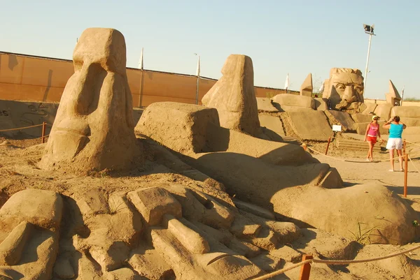 砂雕塑 — 图库照片