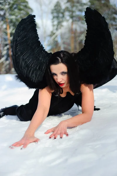 Fekete angyal — Stock Fotó
