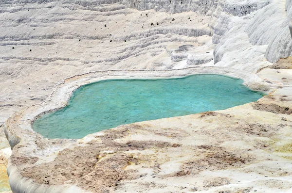 Kalcium vattenfall pamukkale Turkiet — Stockfoto