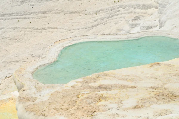 Kalzium-Wasserfälle Pamukkale Truthahn — Stockfoto