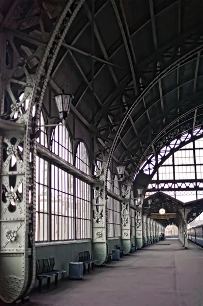 stock image Vintage railway station in St. Petersburg