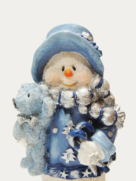 Figurine bonhomme de neige — Photo