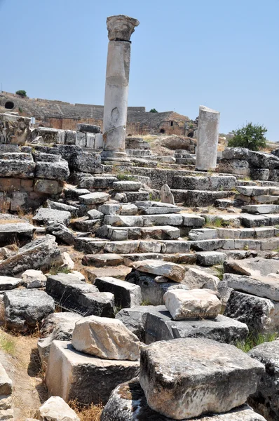 Die antike griechisch-römische Stadt Hierapolis — Stockfoto