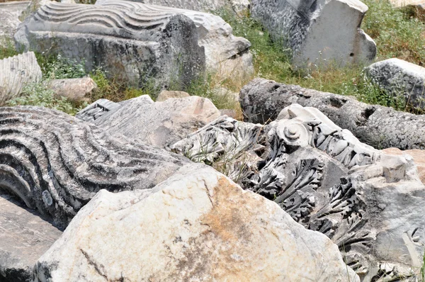 Hierapolis ruinss poblíž pamukkale, Turecko. — Stock fotografie