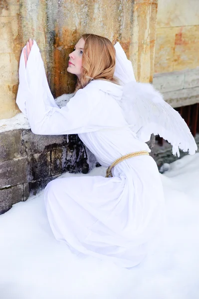 Biały anioł — Zdjęcie stockowe
