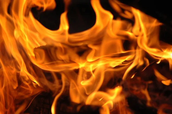 Ogień z bliska — Zdjęcie stockowe