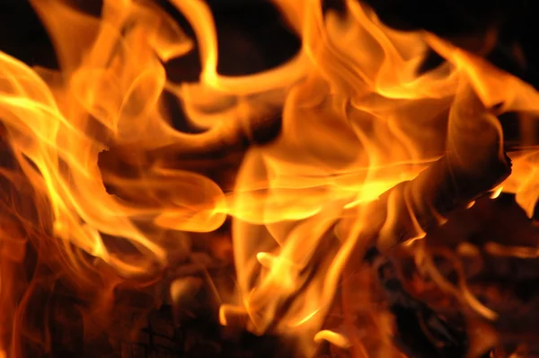 Oheň zblízka — Stock fotografie