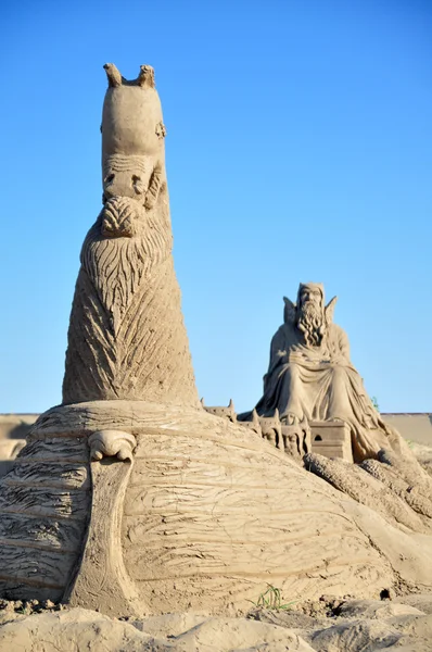 Scultura di sabbia — Foto Stock