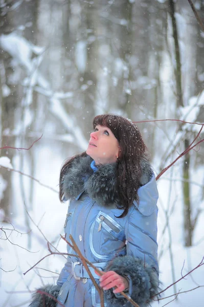 Mujer Temporada Invierno — Foto de Stock
