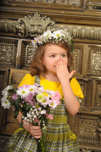 Λουλούδι Κορίτσι — Φωτογραφία Αρχείου