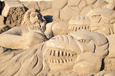 Sand sculpture clipart