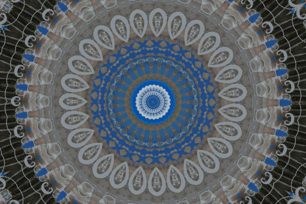 Східні орнаменти в блакитних тонах безшовний фон — стокове фото
