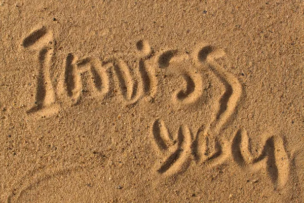 stock image Words on sand