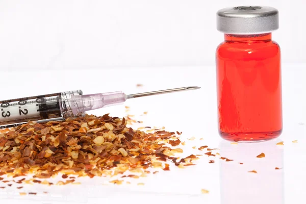 Red Pepper Injection — Stock Photo, Image