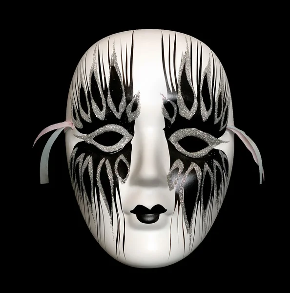 Weiße Maske isoliert auf weiß lizenzfreie Stockbilder