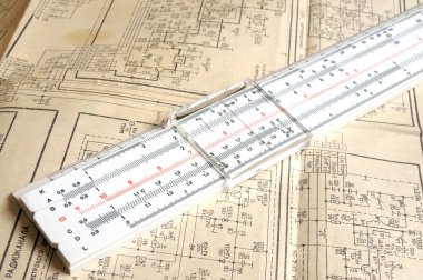 Slide rule clipart