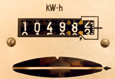 Supply meter electrical counter clipart