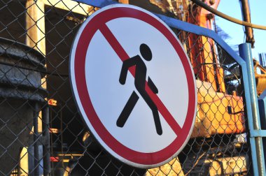 Prohibiting sign clipart