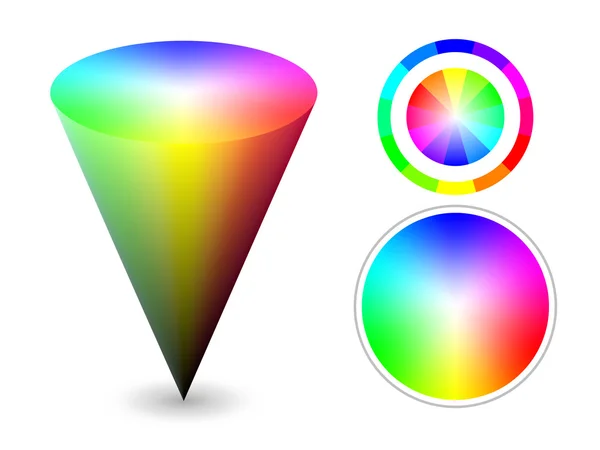 Cône de couleur — Image vectorielle