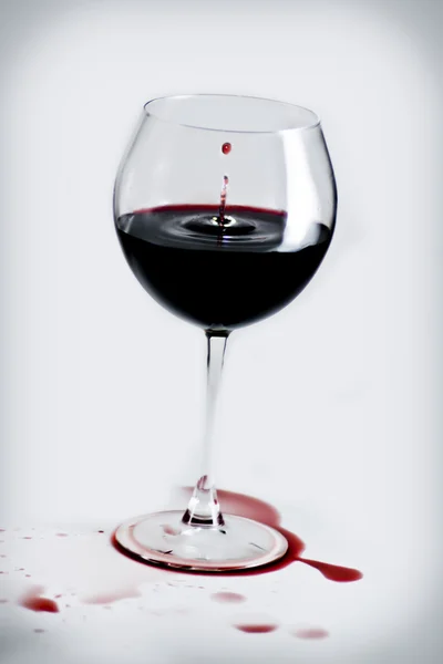 stock image Drop of red wine