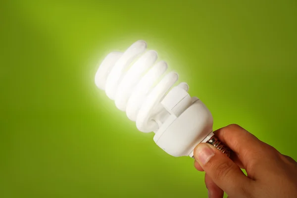 Energie efficiënte lamp Stockfoto