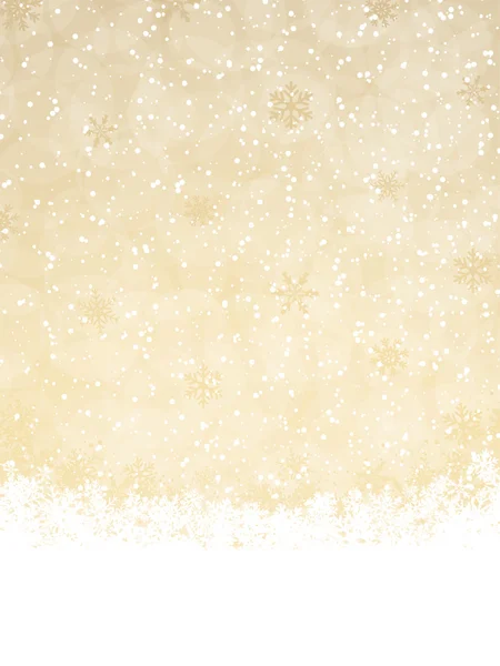 Golden Christmas bakgrund — Stock vektor