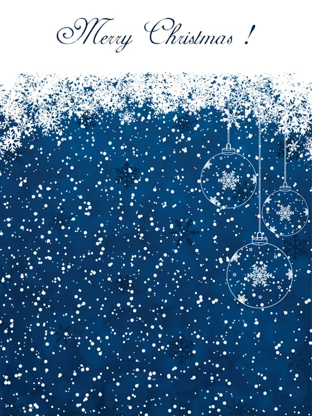 Μπλε φόντο Χριστουγέννων — Διανυσματικό Αρχείο