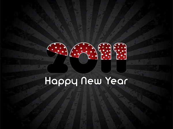 Feliz año nuevo 2011 — Archivo Imágenes Vectoriales