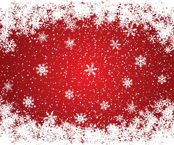 Röd jul ramčervená vánoční rám — Stockový vektor